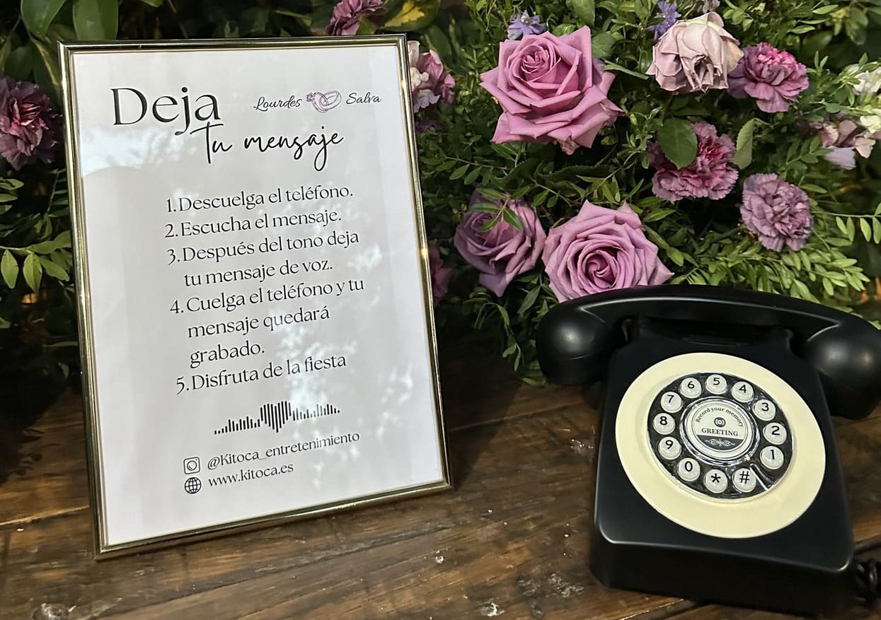 Teléfono AudioLibro para bodas